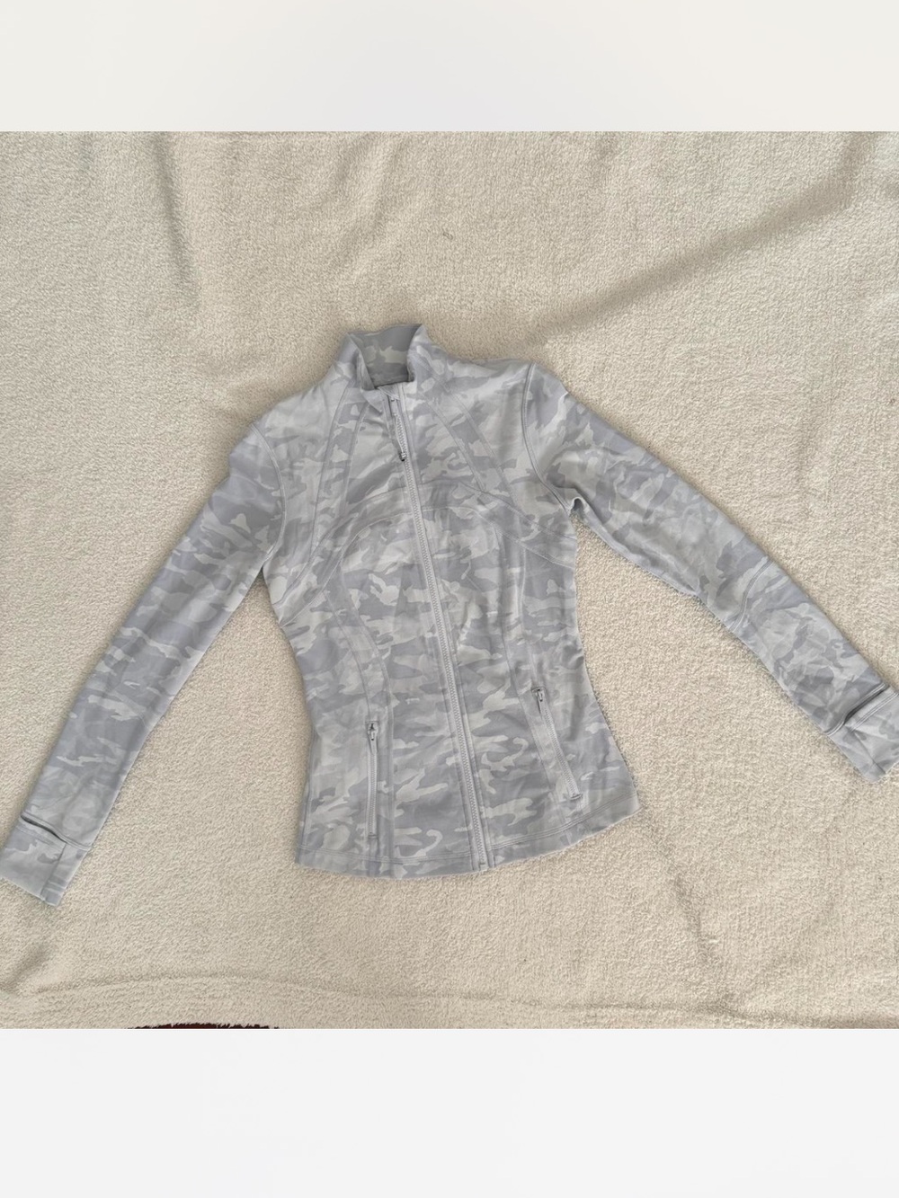 Lululemon baby blue camo define zip up jacket